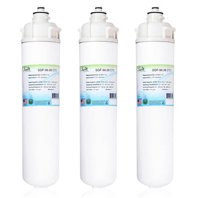 Swift Green Filters SGF-96-28 CTO Compatible Commercial Water Filter for EV9617-16, Made in USA-3 Pack