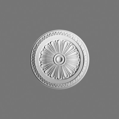 Médaillon de plafond en polyuréthane haute densité de 13 po de diamètre