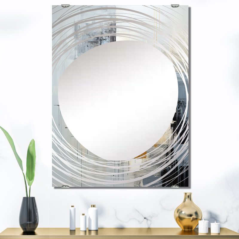 Victoriano - Miroirs muraux décoratifs à collage abstrait MIR131639, 40 po x 30 po
