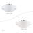 5 Light Bronze Extra Large Semi-Flush With Hand Crafted Off-White Color Fabric Hardback Shades-1206428042