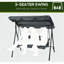 Fauteuil suspendu inclinable à baldaquin, pour terrasse et jardin