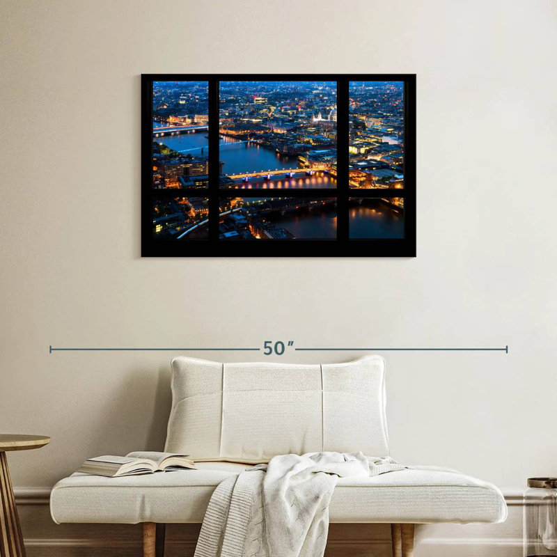 Ravi London Window View, 24" H x 36" W
