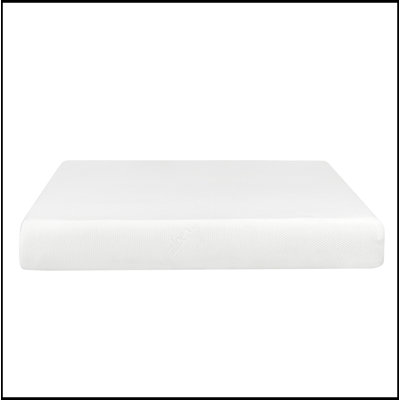 Peluche 8 po Matelas moyen en mousse viscoélastique imprégnée de gel pour très grand lit californien dans une boîte avec housse respirante en aloe vera, blanc