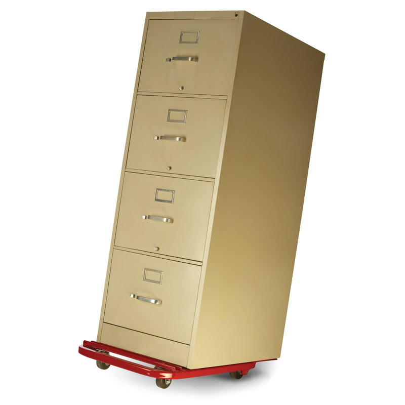 Chariot-classeur Karry King 600 lb., H 3 po x l 18 po x P 32 po, Rouge rose