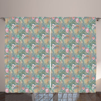 Semi Sheer Curtain Pair