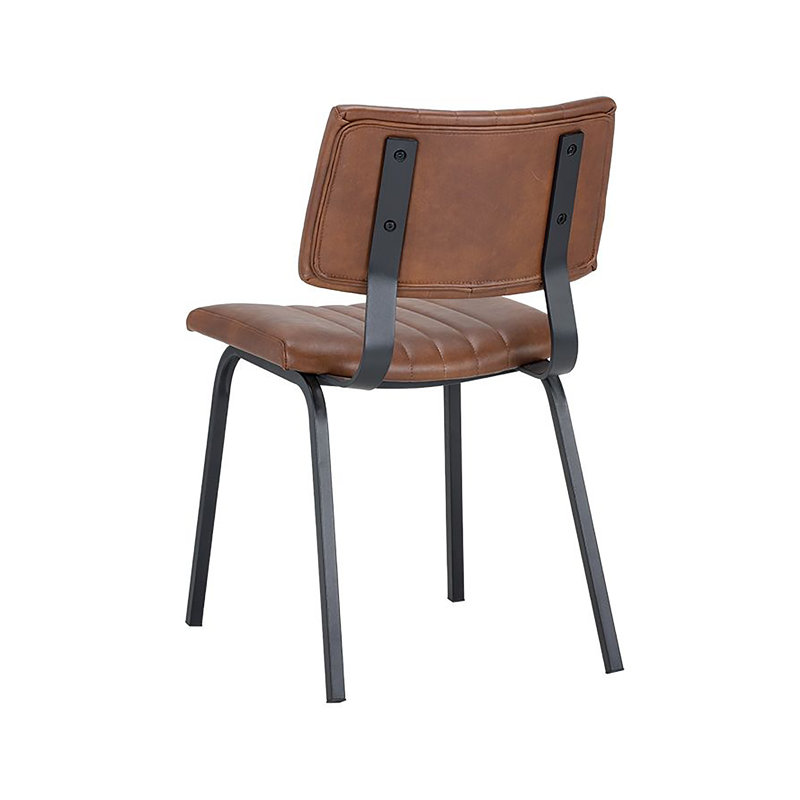 Berkley Upholstered Dining Chair, Tan Faux Leather