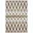 2’X3’ Gray Ikat Pattern Scatter Rug