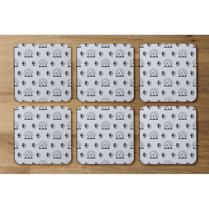 Square 6 Piece Coaster Set
