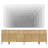 94.5" Reeded Accent Cabinet Set With Charging Station, Modern Credenza Storage Cabinet With Doors And Drawers For Living Room, Kitchen, Dining Room, Hallway-1584742637