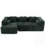 L-Shaped Chenille Sectional Sofa With Deep Seating And Two Side Pockets-1281312152