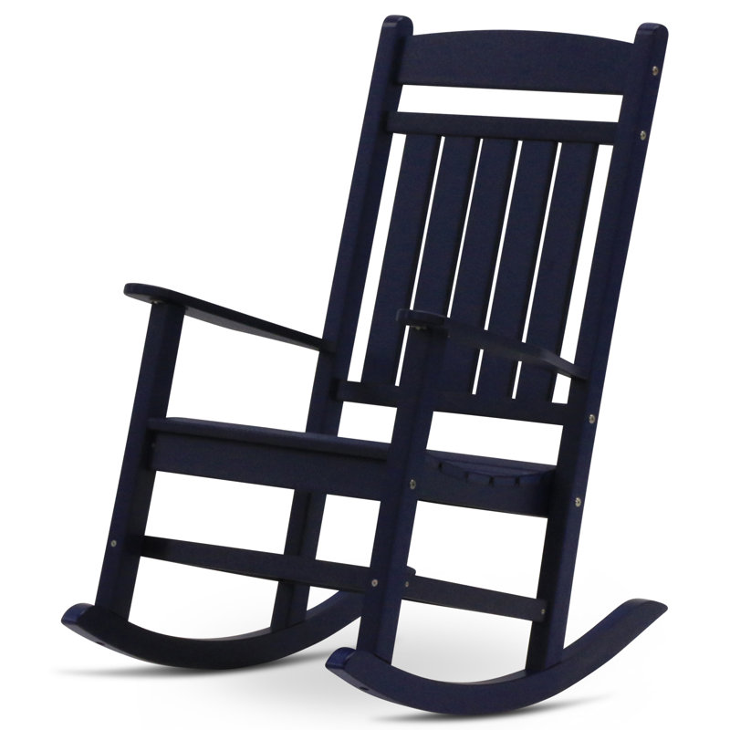 Chaise berçante classique Catelyn, Bleu marine