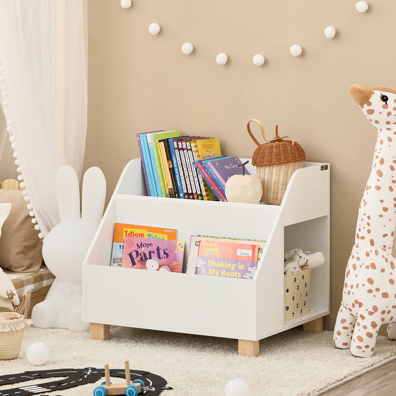 Fluellen 60cm W Kids Book Caddy in White