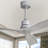 Sofucor Kemp 52" 3-Solid Wood Blade Classic Ceiling Fan with Remote Control and No Lights, Silver&Gray-91715617