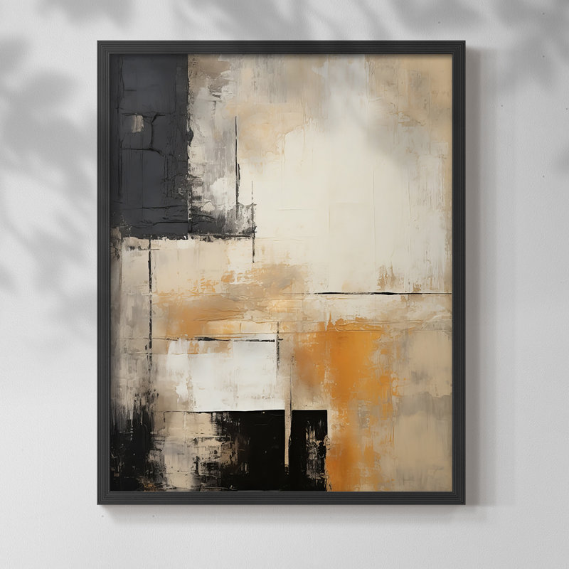 ABSTRACT Series CCCCLXI - Impression encadrée de qualité supérieure - Prêt à être accroché - Aucun clou requis
