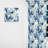 Blue And White Seaside Ikat Bliss II - Ikat Curtain - Velvet Room Darkening - 1 Panel-1295276901