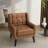 Jaqueze 35.3" H Faux Leather Upholstered Square Arm Accent Chair-1245556926