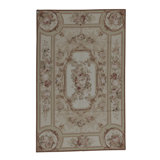 Needlepoint Wool Oriental Area Rug