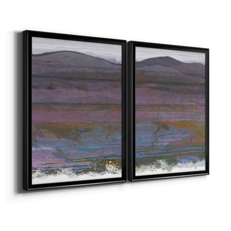 «Majestic Mountains I», reproduction encadrée de qualité supérieure, prête à être accrochée, Noir