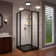 Cornerview 42" W x 42" D x 74.75" H Framed Square Sliding Shower Enclosure with Base Included