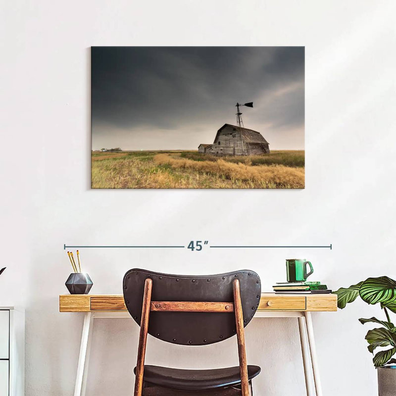 Alvord Saskatchewan Vintage Barn, 24" H x 36" W