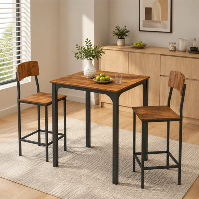 This multifunctional leisure table and chair set can be placed in the kitchen or dining room to meet daily dining and relaxation needs.