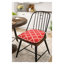 Ensemble de 4 coussins de chaise d'extérieur en forme de U en toile rouge, coussins de siège de patio épais