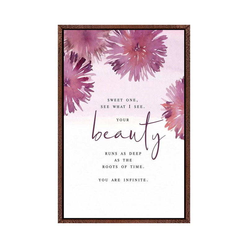 SweetOne 1 Piece Painting on Canvas, 66.04cm H x 45.72cm W x 3.81cm D, Classic Brown Wood Floater Framed