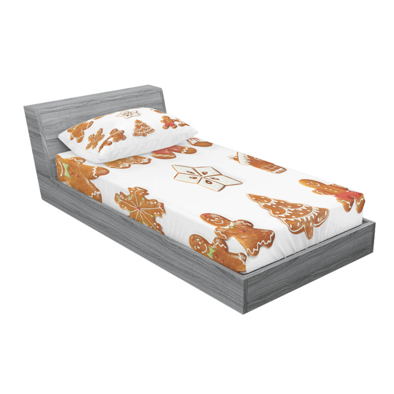Microfiber Sheet Set, Twin Sheet Set with Fitted Sheet