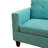 Velvet L-Shaped Sectional Right Hand Facing-97560935