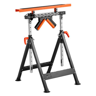 Support à roulettes 4 en 1 poli, capacité de charge maximale de 440 lb réglable de 33 à 50 po pour le travail du bois