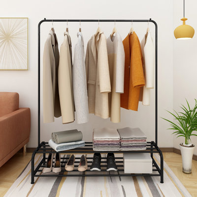 Hawkes 47.24'' Metal Clothing Rack