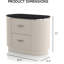 Mobilier de chambre à coucher contemporain de style contemporain en pierre