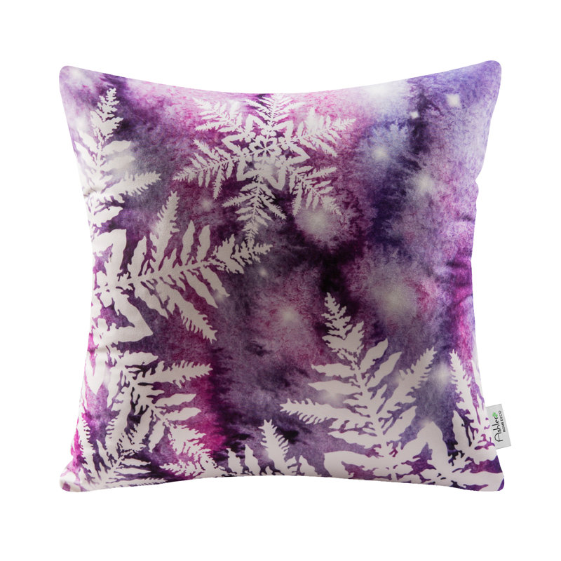 Housse de coussin Phantoscope Merry Christmas, Purple Winter Wonderland, Pillow cover & insert