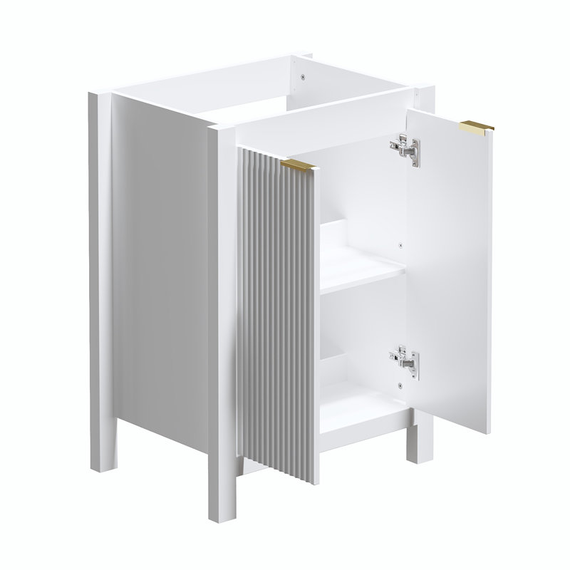 Base de meuble-lavabo simple 24 po seulement, white