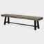 Banc d'extérieur en bois gris tenace