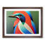 Angelical Kingfisher Bird Abstract - Framed Print-975425244-975425240
