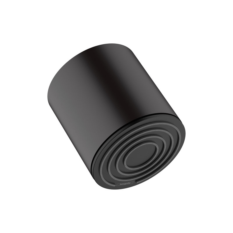 Pomme de douche 105 à 1 jet hansgrohe, Noir mat, 1,75 gallons par minute