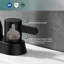 Robinet de lavabo de salle de bain à 2 poignées, robinets de salle de bain centre noir mat pour 2/3 trous-127342987