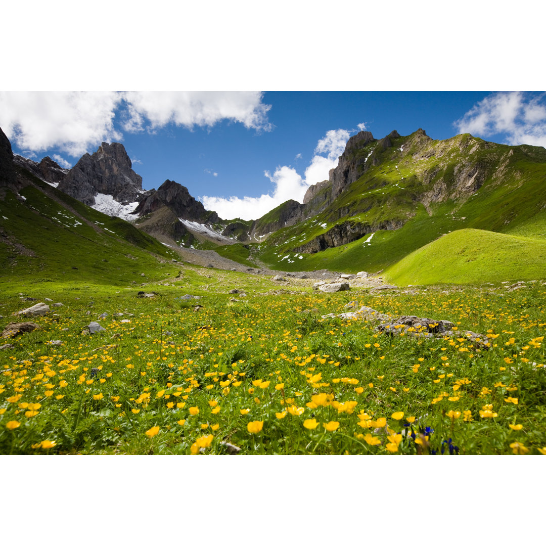 Lechtaler Wetterspitz In Tirol von Wingmar - Wrapped Canvas Kunstdrucke