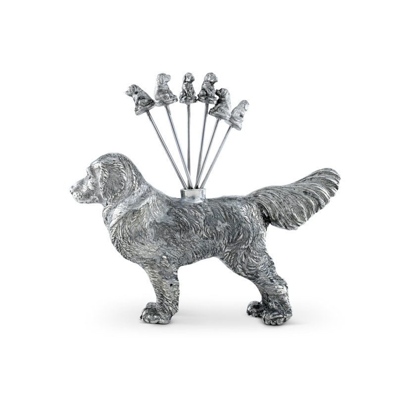 Morning Hunt Pewter Retriever Dog Cheese Marker