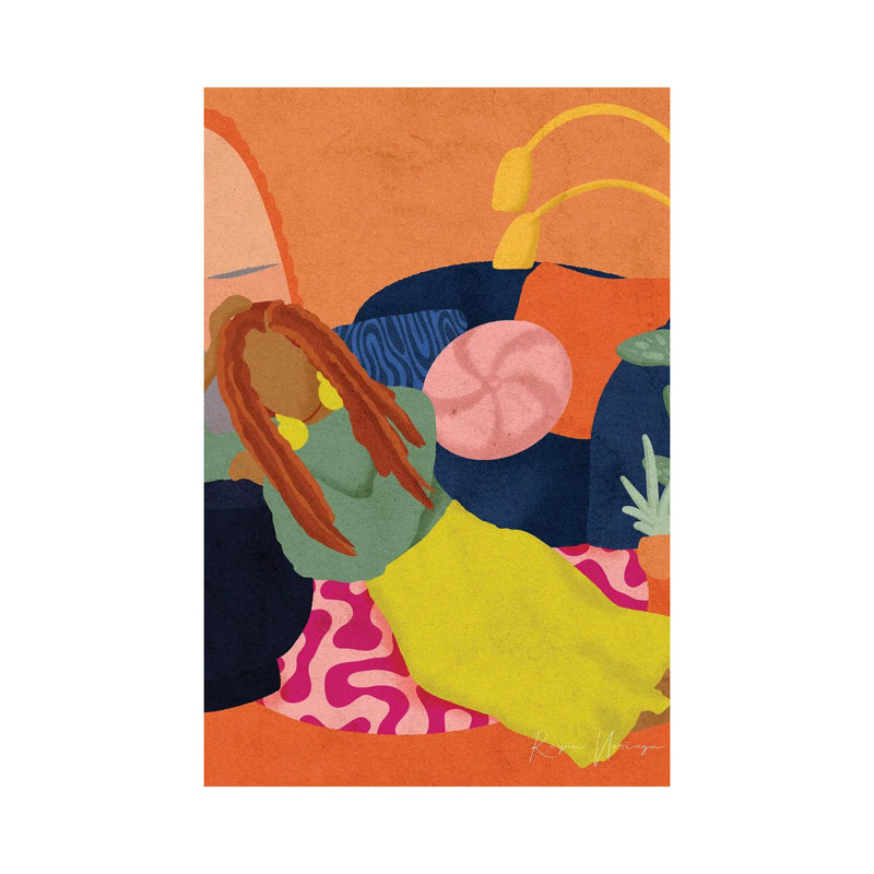 «Safe at home» par Reyna Noriega, impression sur toile tendue, H 18 po x l 12 po x P 1,5 po