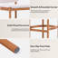 Tabouret de comptoir rembourré avec structure en bois-431983061