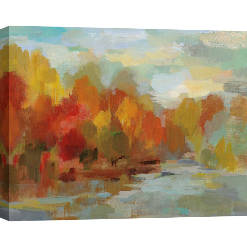 Abstract October Dreamscape by Silvia Vassileva - Wrapped Canvas Print, 70 cm H x 100 cm W