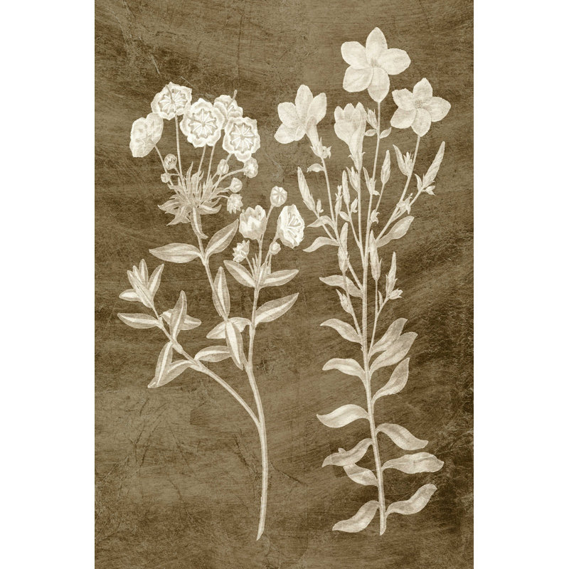 Botanique taupe I, H 18 po x l 12 po