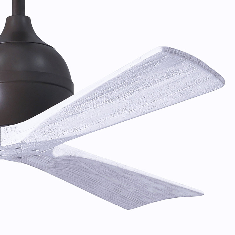 Ventilateur de plafond à 3 pales Irene, Bronze texturé, Blanc mat, 52"