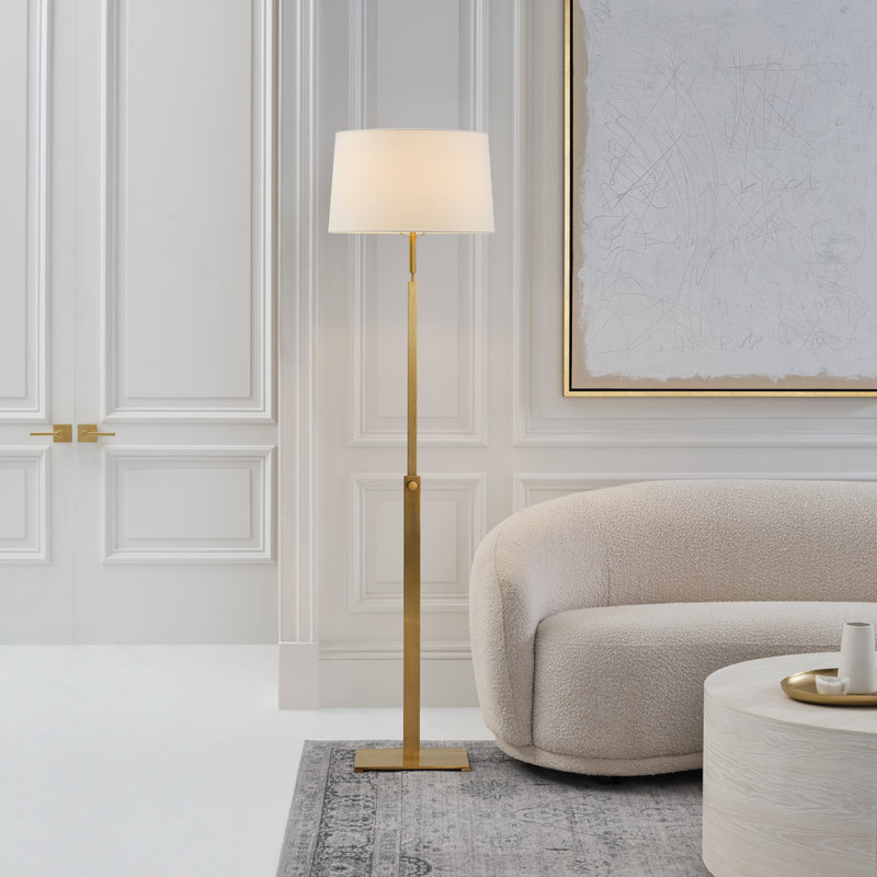 Cadmus Floor Lamp, Antique Brass