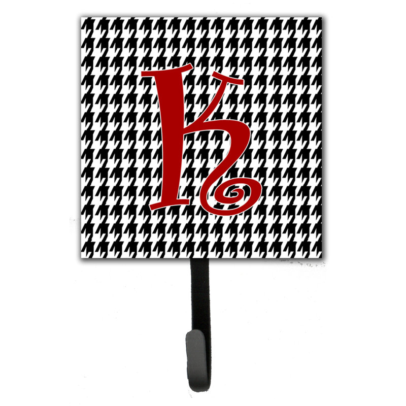 Crochet mural houndstooth monogramme, K