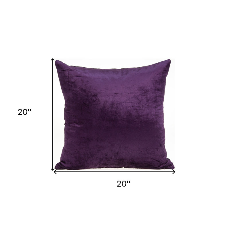  22" X 7" X 22" Transitional Sea Foam Solid Pillow Cover With Poly Insert, Green, Poly, 20" x 20"