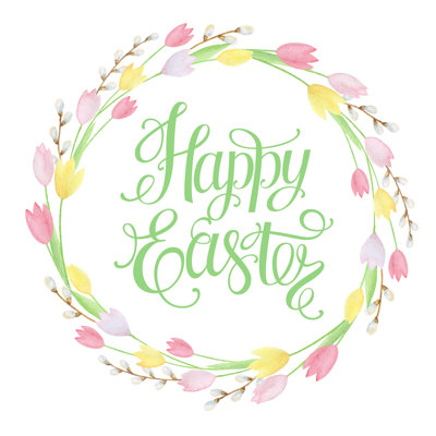 " Easter Round Wreath. "