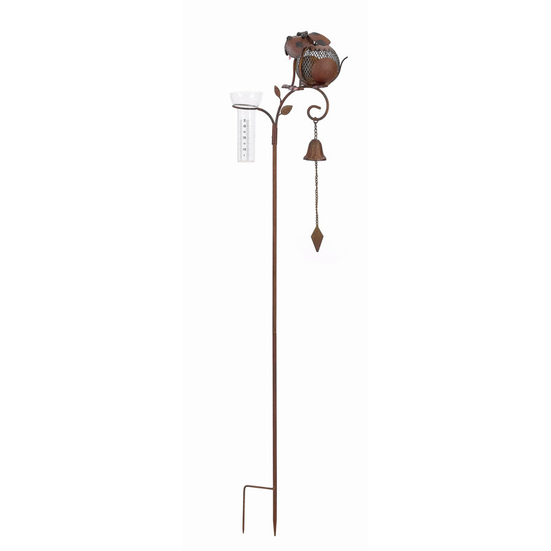Piquet de jardin solaire en métal Rustic Dog